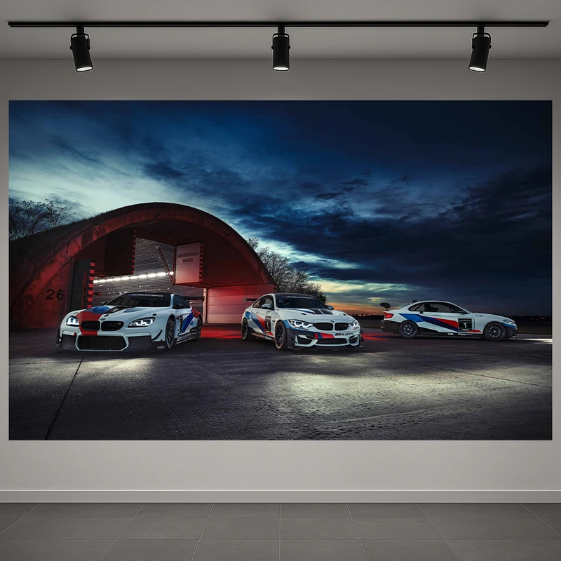 تابلو بوم طرح مخمل ماشین مسابقه مدل BMW کد AR3060221