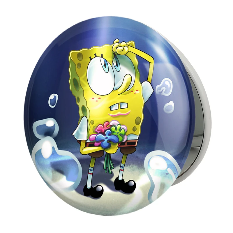 آینه جیبی خندالو طرح باب اسفنجی مدل تاشو کد 4750 