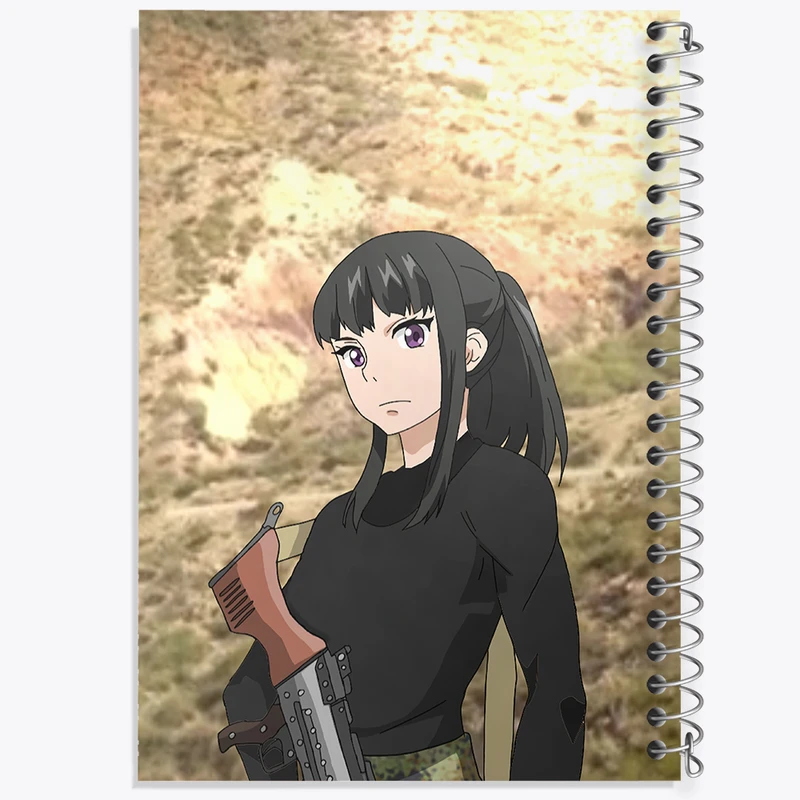 دفتر مشق 50 برگ خندالو طرح ماکی انیمه نیروی آتش کد 32244