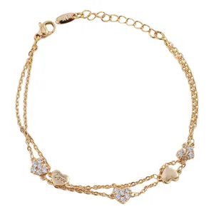 دستبند زنجیری زنانه ژوپینگ مدل قلب کد AAD778