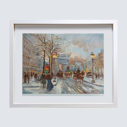 تابلو نقاشی رنگ روغن مدل مدلین پاریس 1