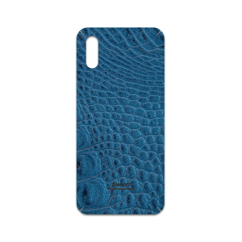 برچسب پوششی ماهوت مدل Blue-Crocodile-Leather مناسب برای گوشی موبایل شیائومی Redmi 9A