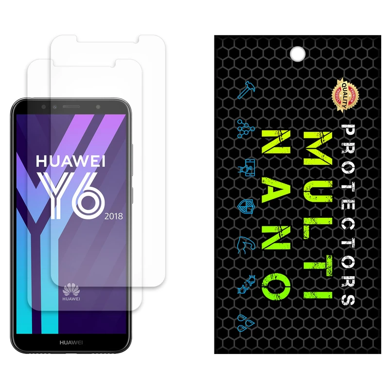 محافظ صفحه نمایش مات مولتی نانو مدل X-S2M مناسب برای گوشی موبایل هوآوی Y6 Prime 2018 بسته دو عددی