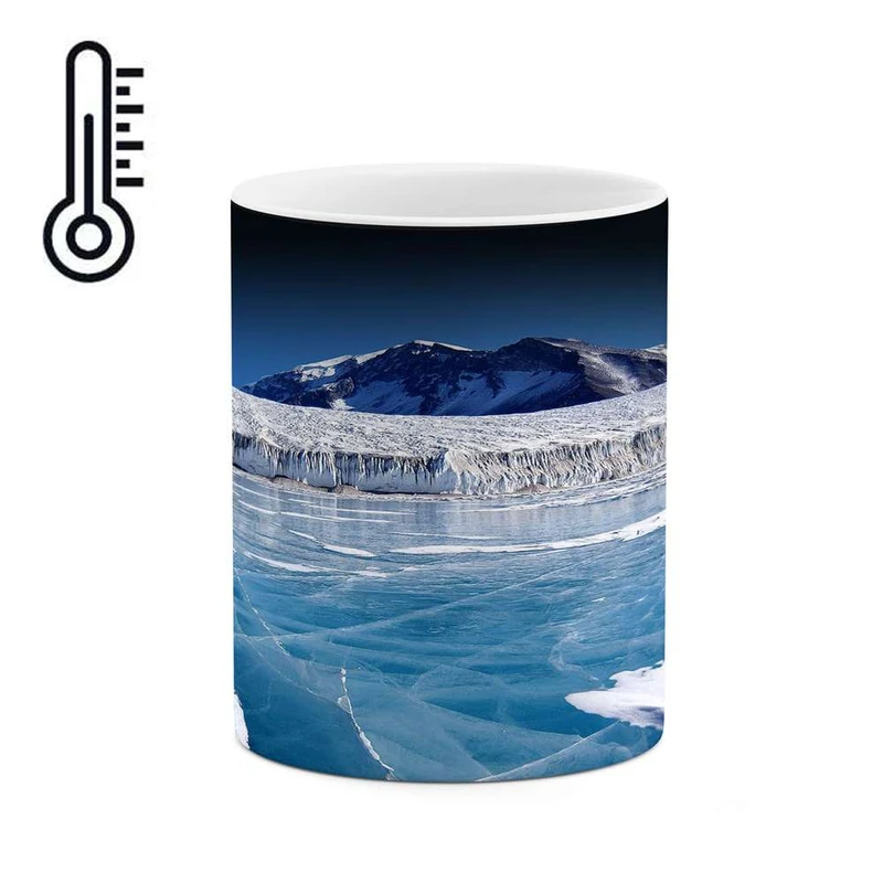 ماگ حرارتی کاکتی مدل منظره برفی کد mgh15131