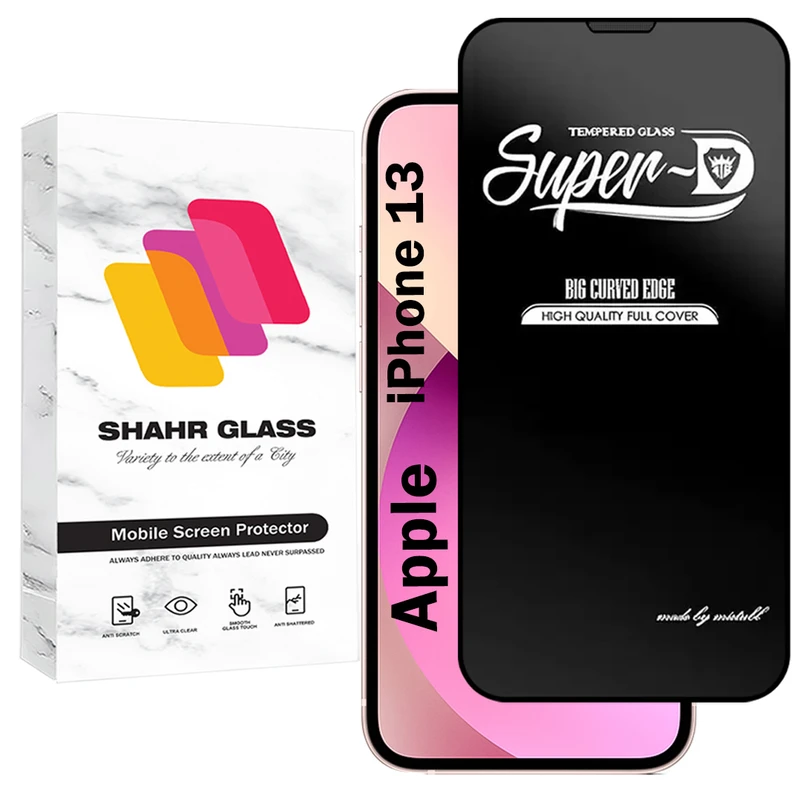 محافظ صفحه نمایش شهر گلس مدل SUPERDNSH مناسب برای گوشی موبایل اپل iPhone 13