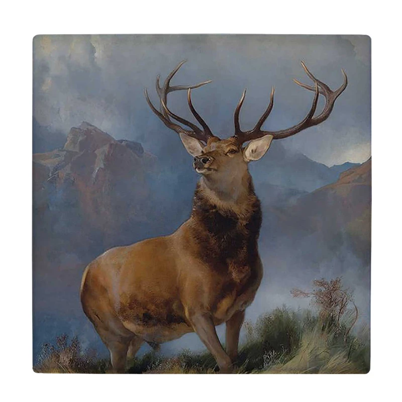  زیر لیوانی  طرح نقاشی گوزن کد    6078896_5037