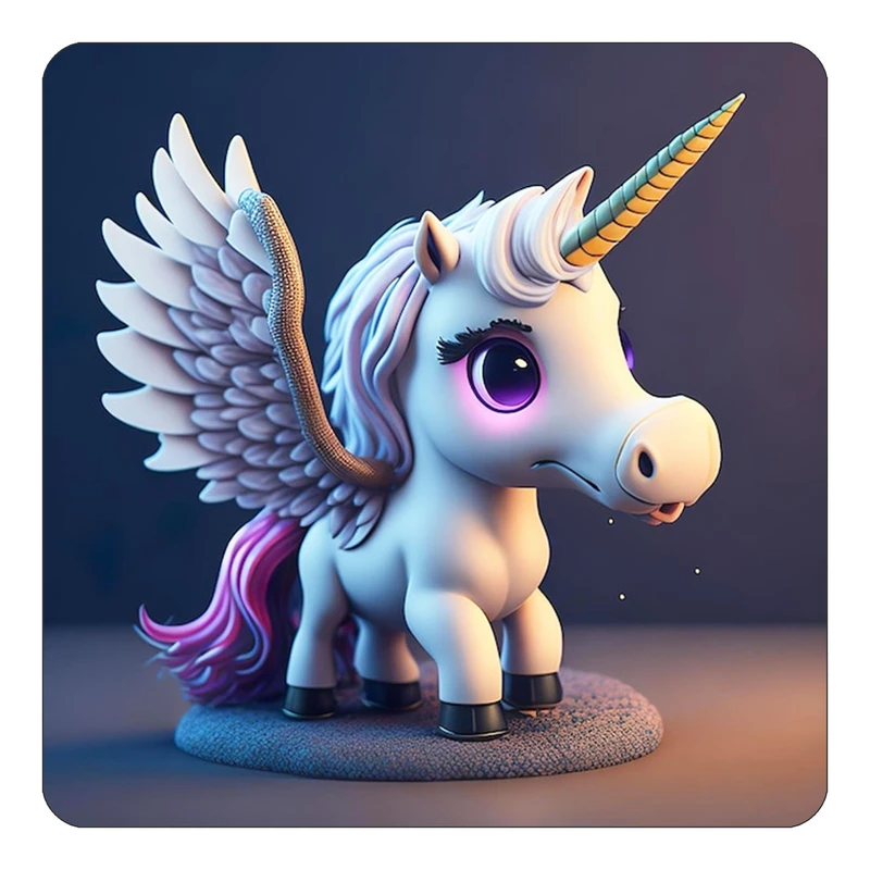 مگنت کاکتی طرح اسب تک شاخ و یونیکورن مدل mp33162