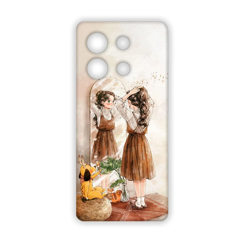 کاور مدل دخترانه کد 185 مناسب برای گوشی موبایل شیائومی poco X6 pro 