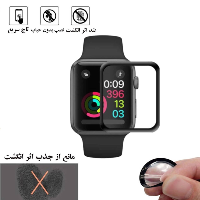 محافظ صفحه نمایش نانو لایونکس مدل PMLIمناسب برای اپل واچ Series 3 42mm