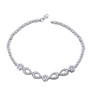  دستبند نقره زنانه بازرگانی میلادی کد DP_360