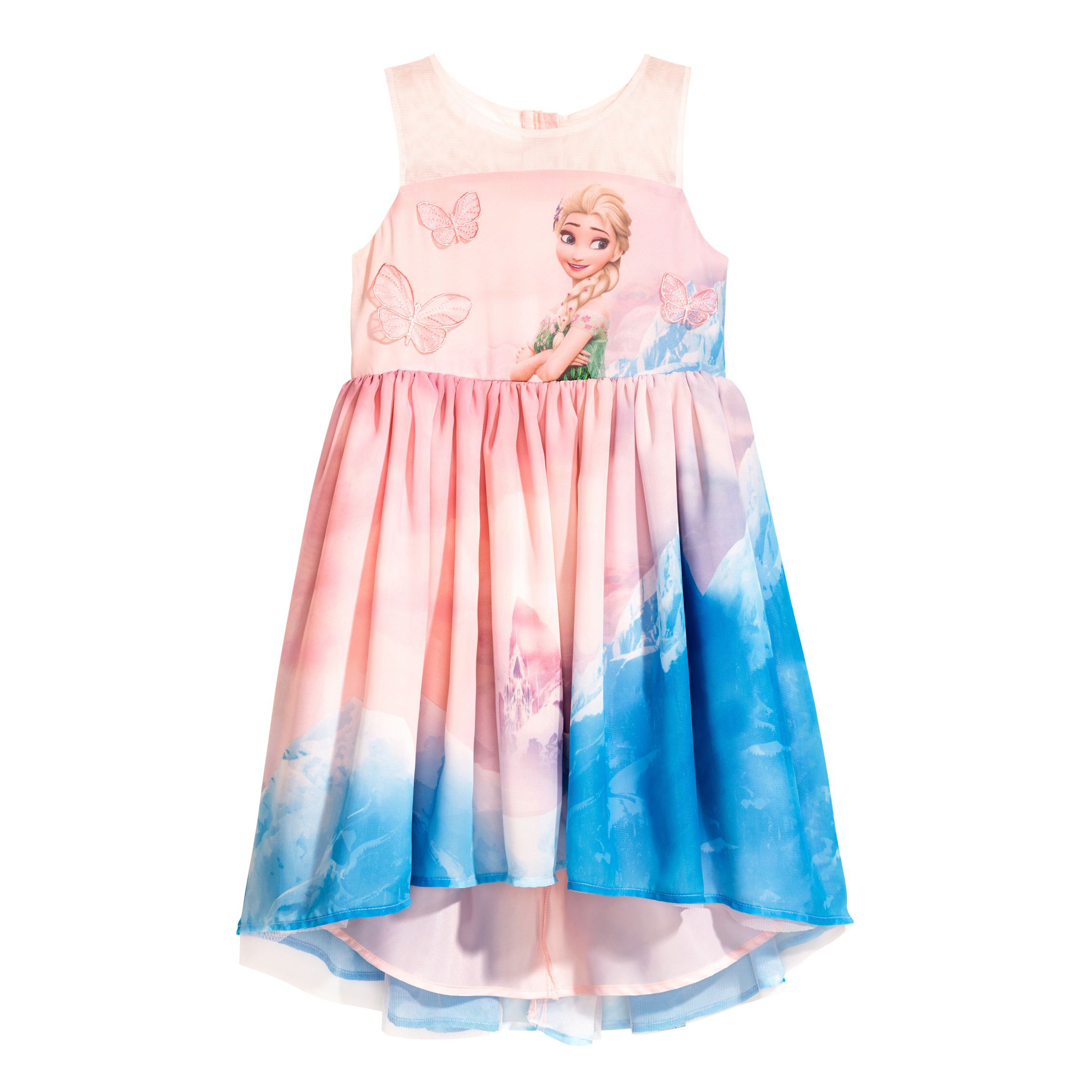 پیراهن دخترانه اچ اند ام طرح فروزن مدل 0471107001