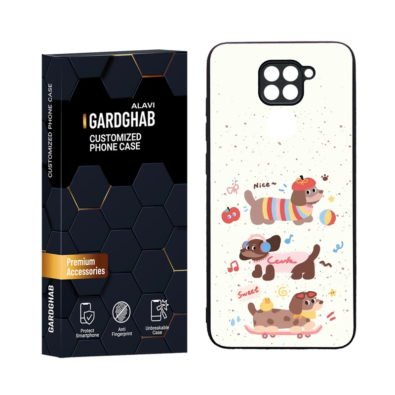 کاور گارد قاب مدل دورژله ای فانتزی مناسب برای گوشی موبایل شیائومی Redmi Note 9
