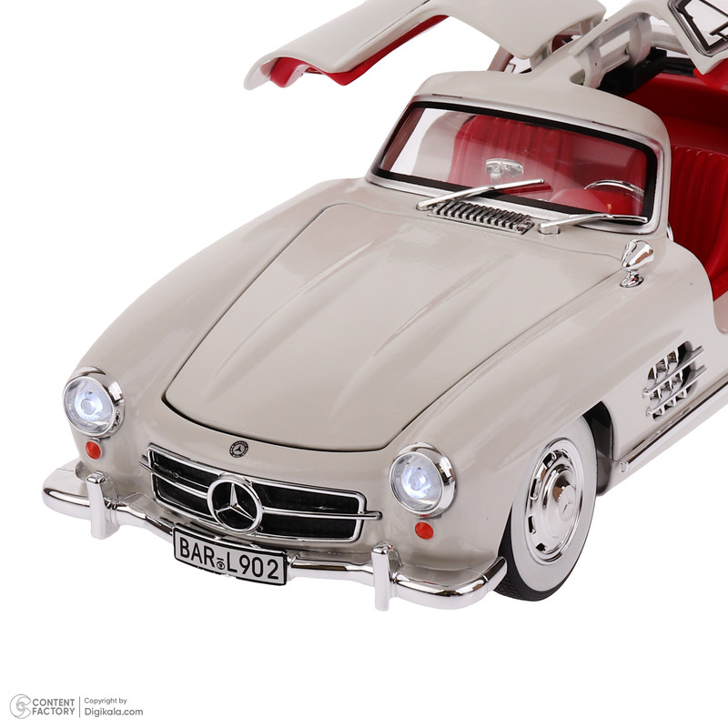 ماکت ماشین ناب سل مدل بنز کلاسیک اس ال Mercedes benz SL300 به همراه جاسوییچی