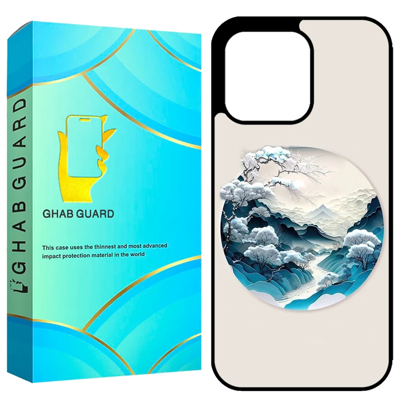  کاور قاب گارد طرح طبیعت مدل GCHP13P مناسب برای گوشی موبایل اپل iPhone 13 Pro