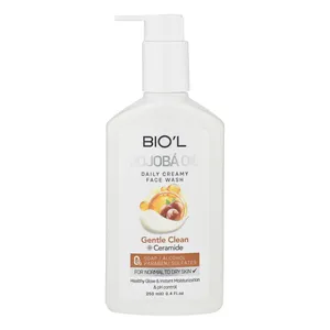 کرم شست‌وشوی صورت بیول مدل JOJOBA OIL مناسب برای پوست‌های معمولی و خشک حجم 250 میلی‌لیتر