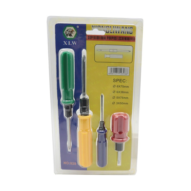 پیچ گوشتی چهارسو مدل YP-XLW 928 بسته 4 عددی