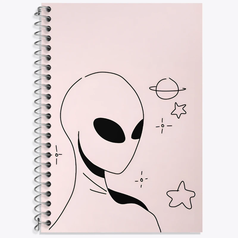 دفتر لغت 50 برگ خندالو طرح آدم فضایی کد N2939