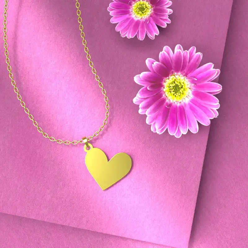 گردنبند طلا 18 عیار زنانه مدوپد کد CA10784