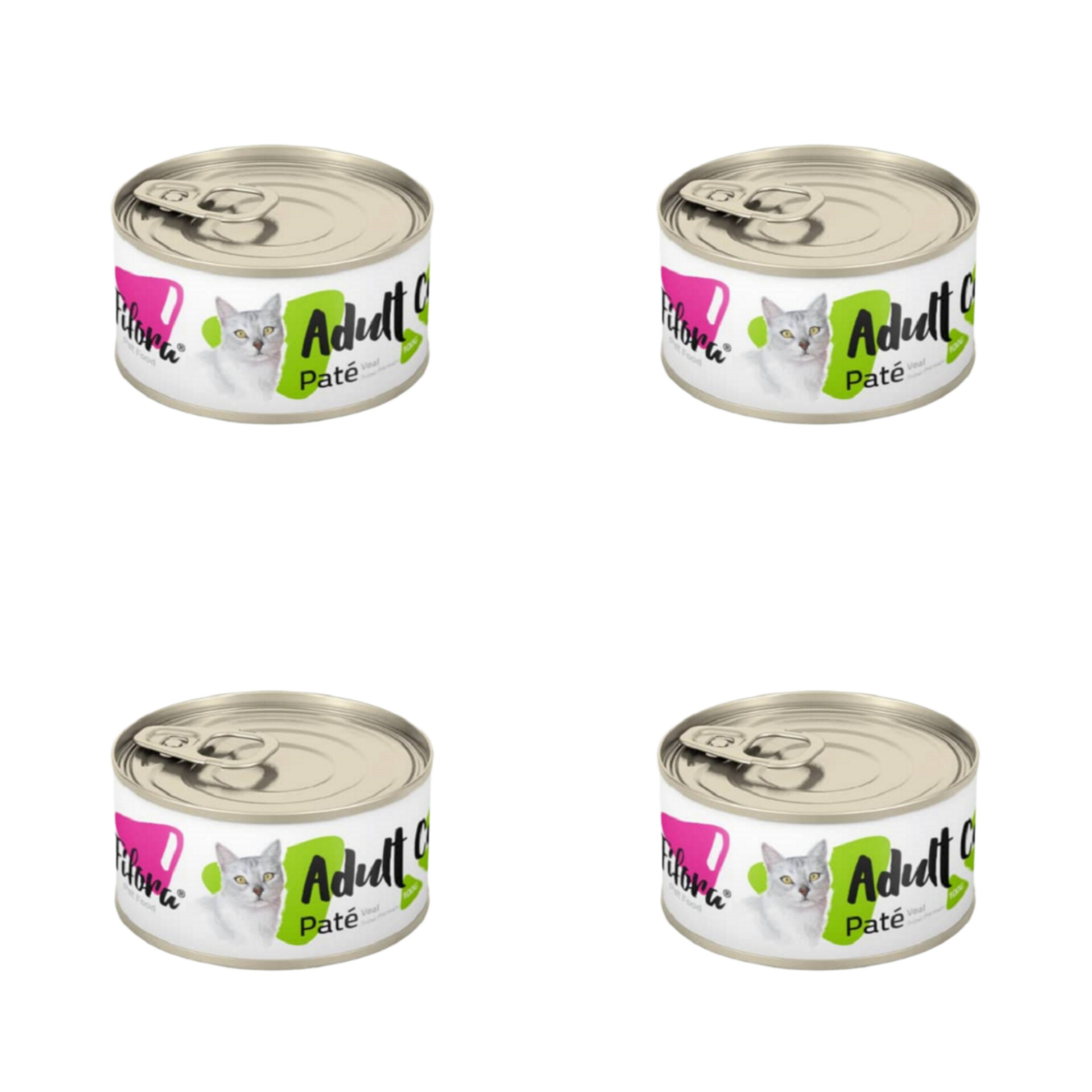 کنسرو غذای گربه فیفورا مدل Veal وزن 100 گرم بسته 4 عددی