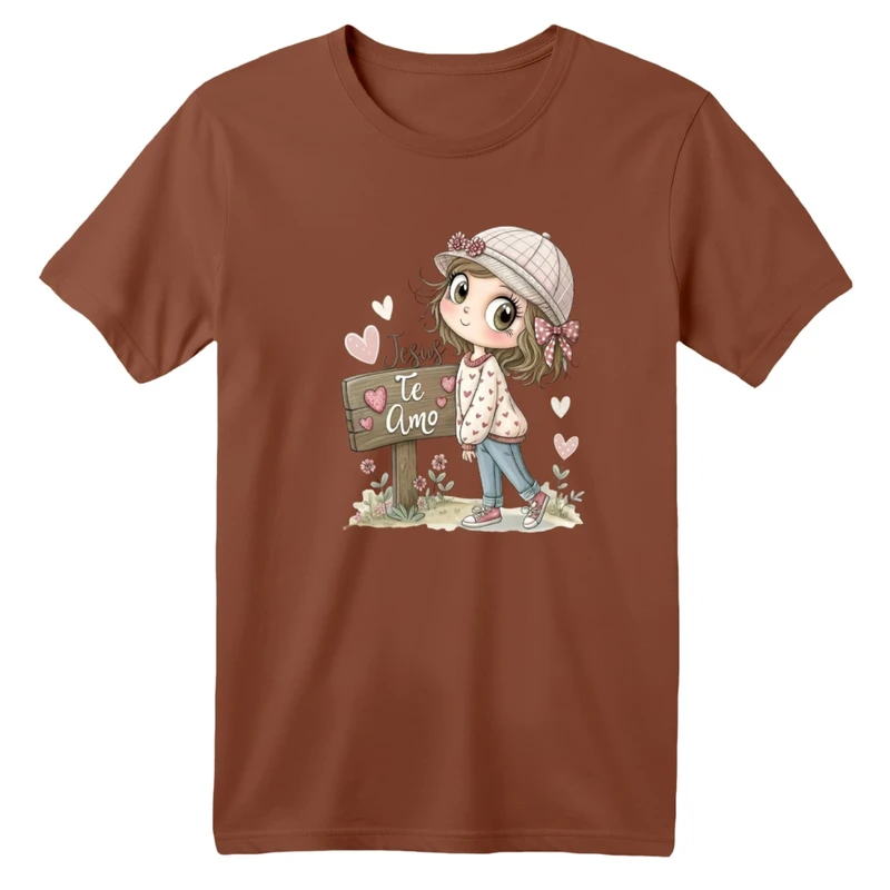 تی شرت آستین کوتاه بچگانه مدل دخترک کد 12