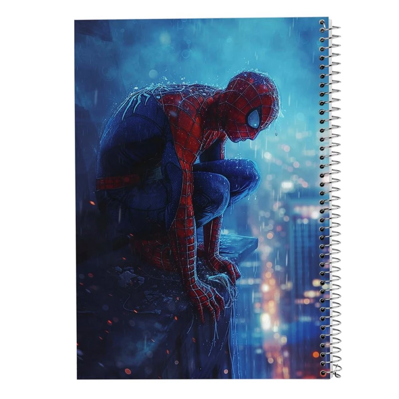 دفتر ژورنال نویسی 50 برگ مدوپد مدل نقطه ای طرح مردعنکبوتی کد DF15040