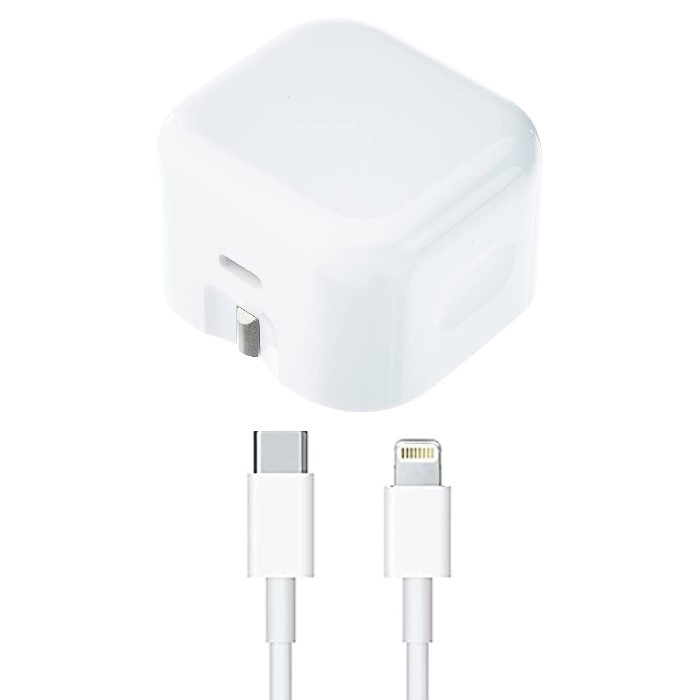 شارژر دیواری 35 وات سولوفر مدل 35W UK به همراه کابل تبدیل لایتنینگ به USB-C