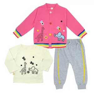 ست 3 تکه لباس دخترانه مدل 1209-12627