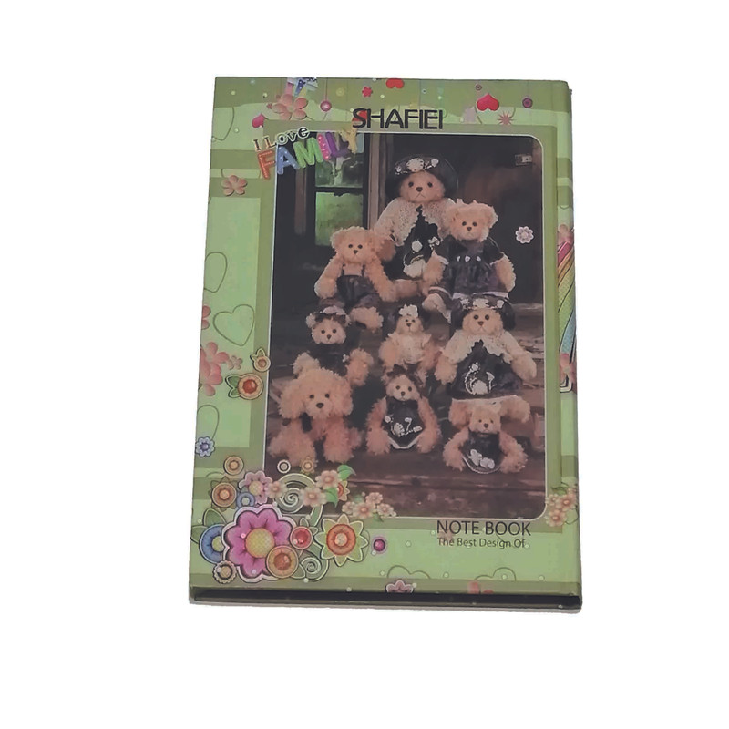 دفتر مشق 160 برگ شفیعی مدل خرس کد 73