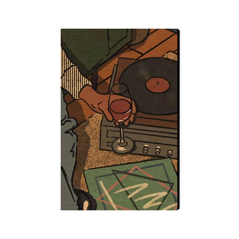 تابلو شاسی عرش مدل فانتزی هنری موسیقی کد As4248