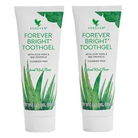 خمیر دندان فوراور لیوینگ پروداکتس مدل آلوئه ورا و بره موم وزن 130 گرم مجموعه دو عددی