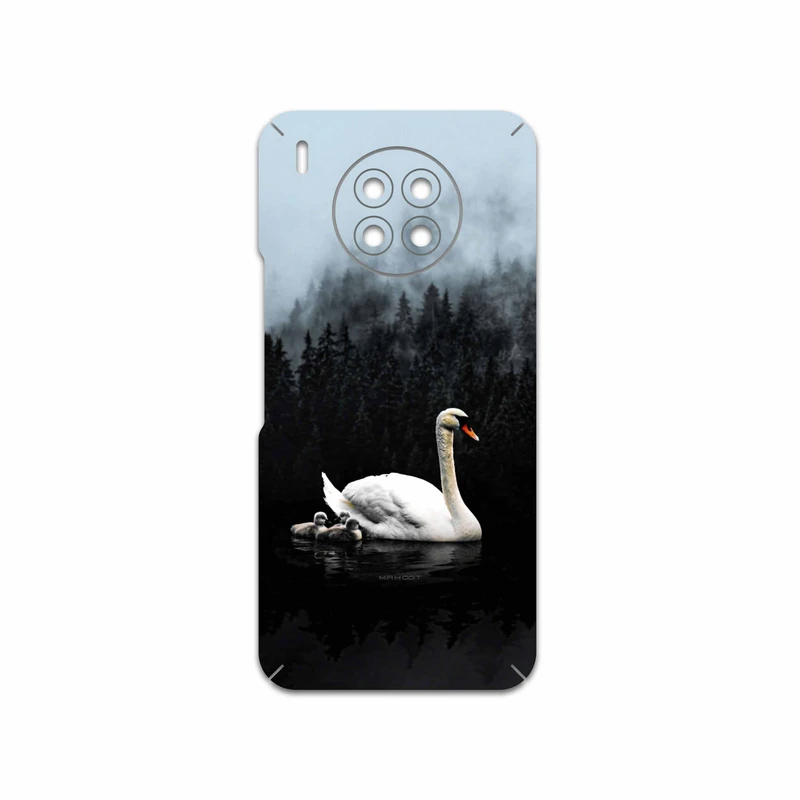 برچسب پوششی ماهوت مدل Swan-Lake مناسب برای گوشی موبایل آنر 50 Lite