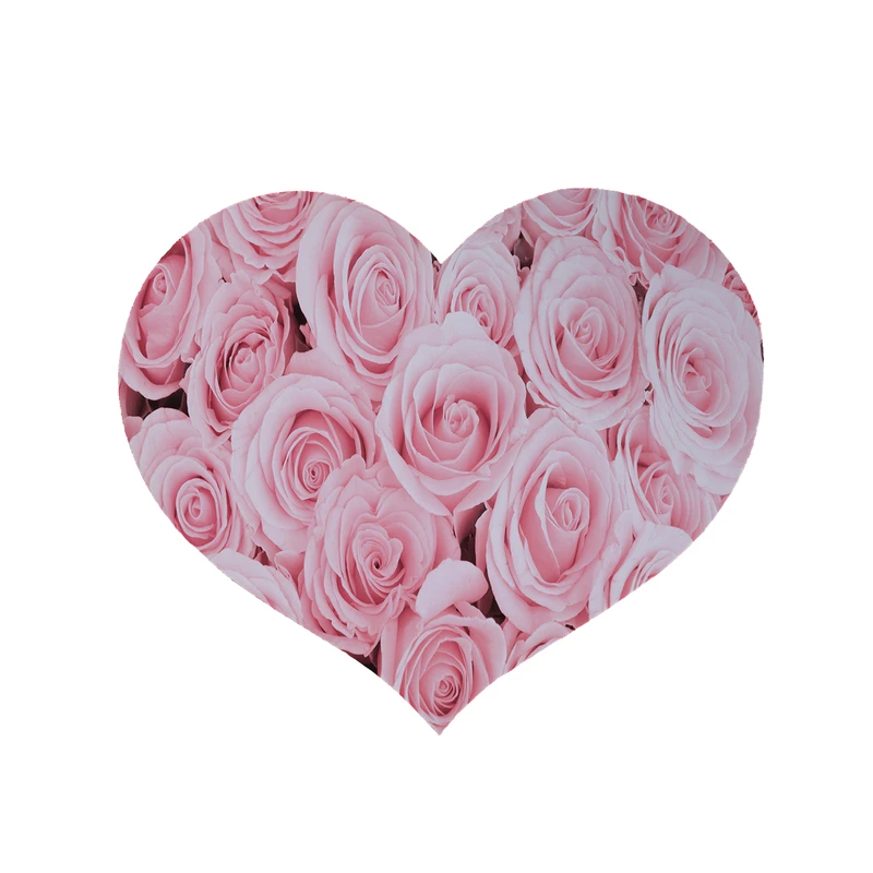 پادری مدل قلب طرح رز کد 5536 سایز 90x90 سانتی متر 