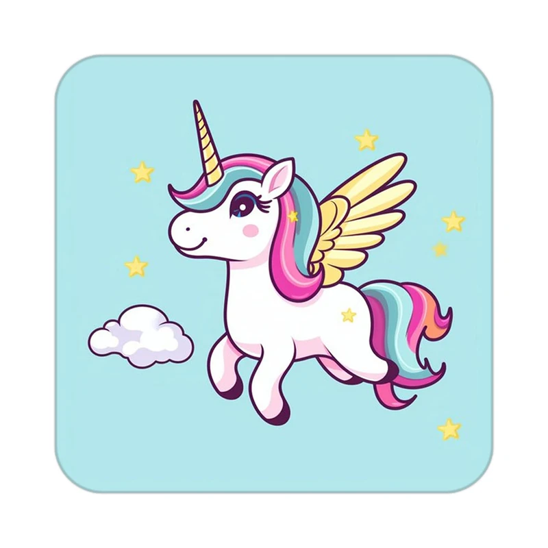 زیر لیوانی کاکتی طرح اسب تک شاخ و یونیکورن مدل mp29304