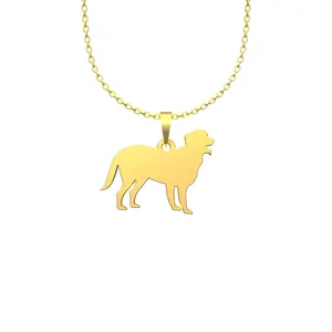گردنبند طلا 18 عیار زنانه مدوپد مدل سگ کد J3-1-1037