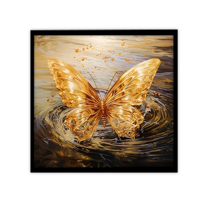 تابلو نوری بکلیت طرح دکوراتیو پروانه مدل B-MID-19307