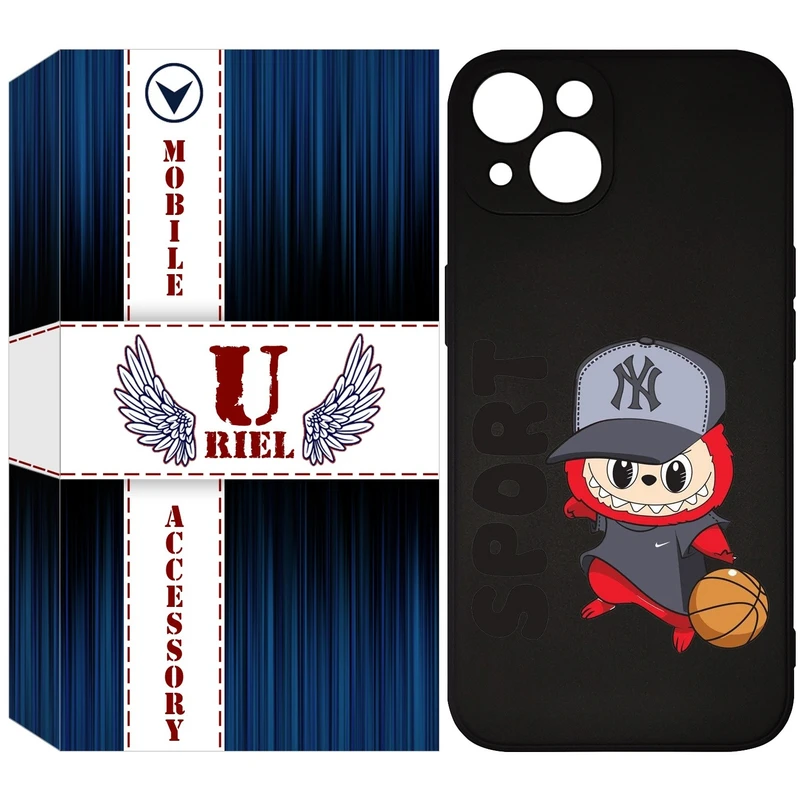 کاور یوریل قاب مدل KSH کد 148 طرح عروسک لبوبو مناسب برای گوشی موبایل اپل iPhone 13