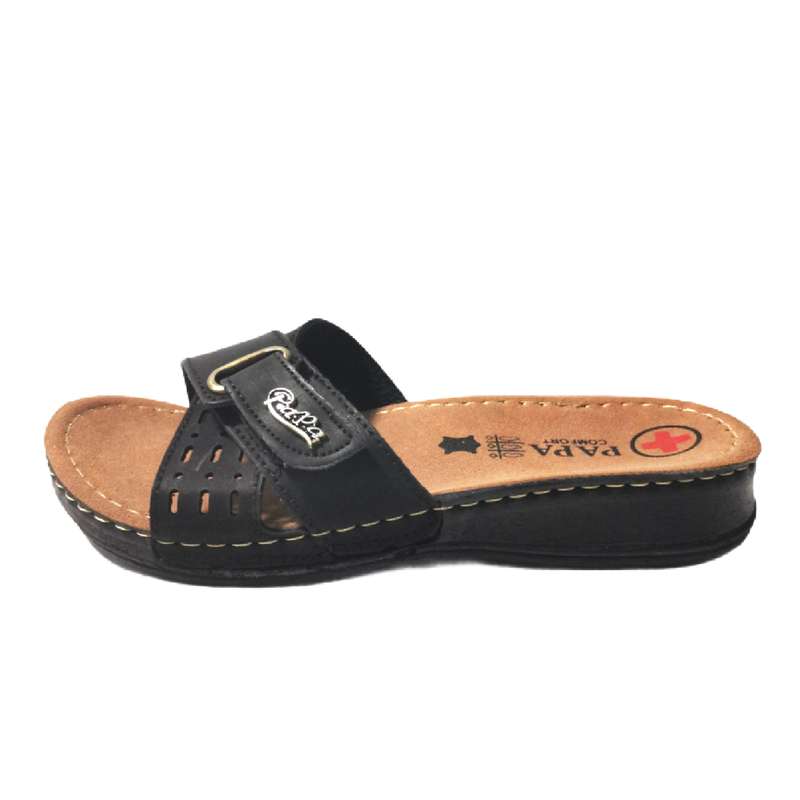 دمپایی زنانه پاپا مدل h-keuo-BK