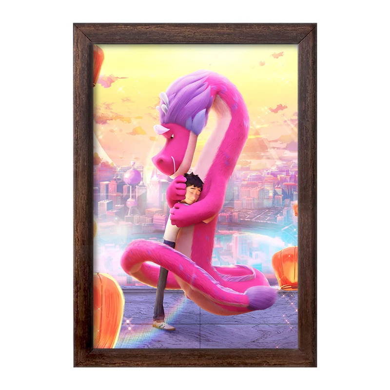 تابلو خندالو طرح اژدهای آرزو Wish Dragon  کد 4776