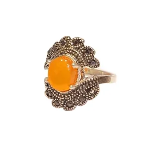 انگشتر نقره زنانه مدل سیاه قلم کد BN-06