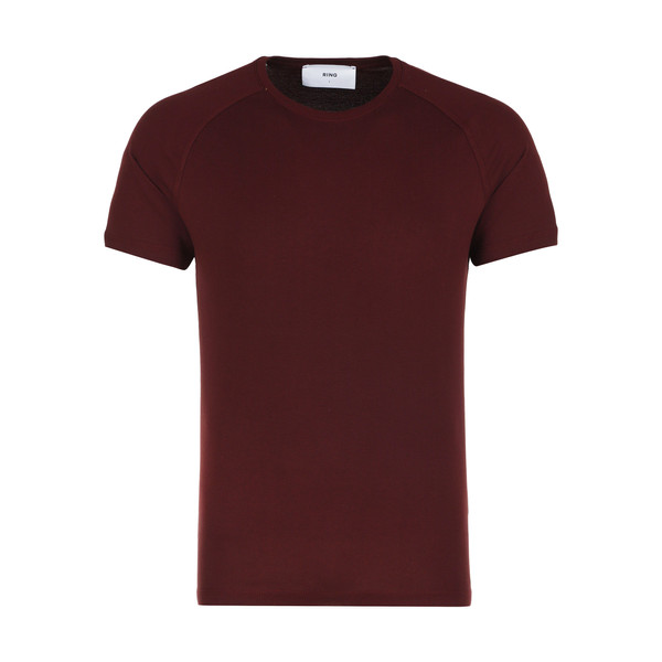 تی شرت آستین کوتاه مردانه رینگ مدل TMK00508-Crimson