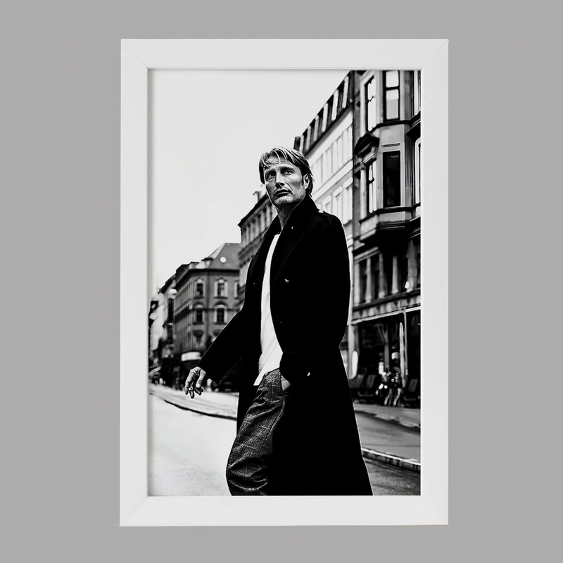 تابلو خندالو مدل مادز میکلسن (Mads Mikkelsen) کد F7453