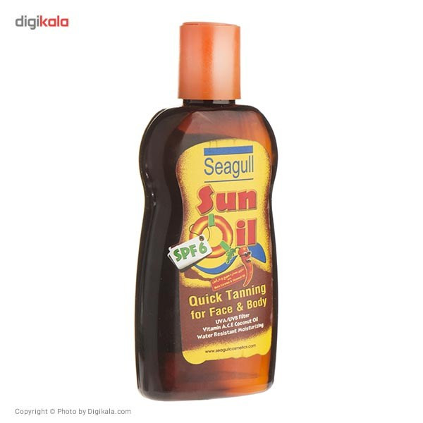 روغن آفتاب برنزه کننده سی گل SPF6 حجم 200 میلی لیتر