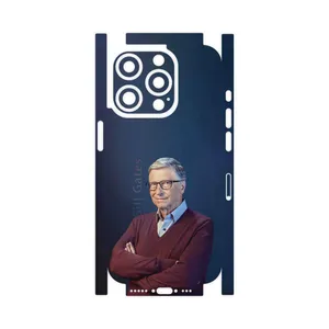MAHOOT Bill_Gates-FullSkin Cover Sticker for Apple iPhone 15 Pro
