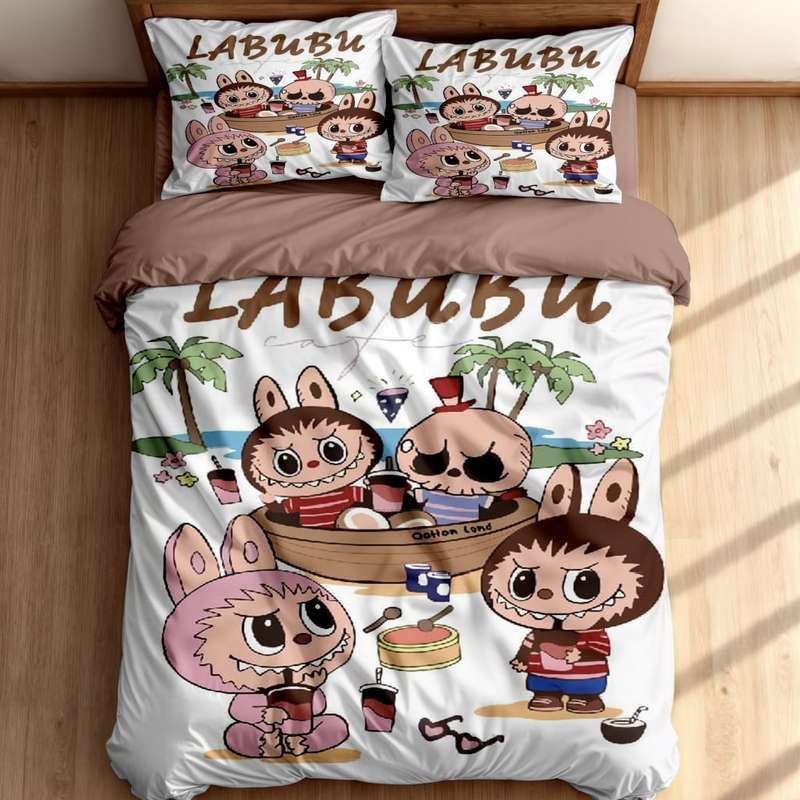 سرویس خواب یک نفره 5 تکه مدل لبوبو کد Labubu 07