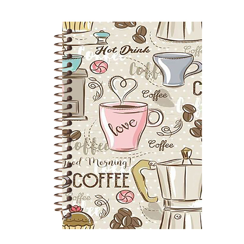 دفتر لغت مشایخ طرح فنجان قهوه کد 9108