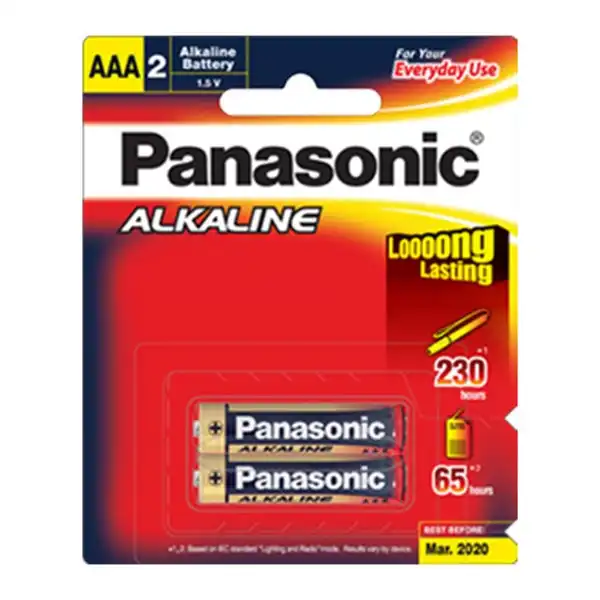 باتری نیم قلمی پاناسونیک مدل Alkaline Everyday بسته 2 عددی