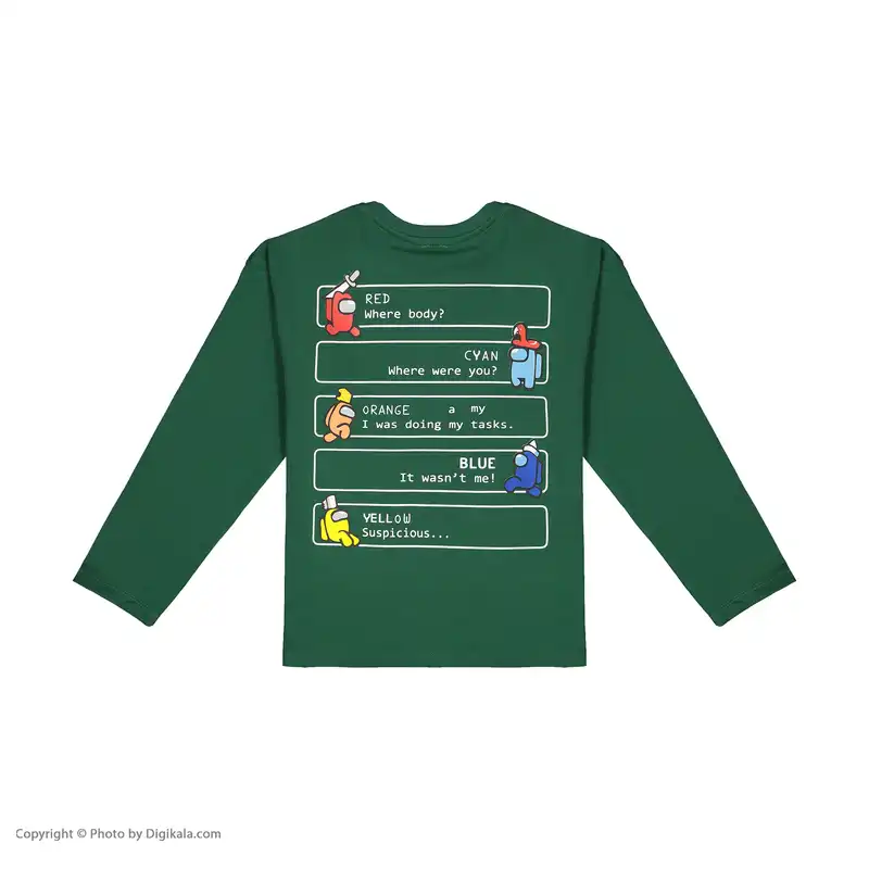 تی شرت آستین بلند بچگانه جی بی جو مدل among us کد 3035