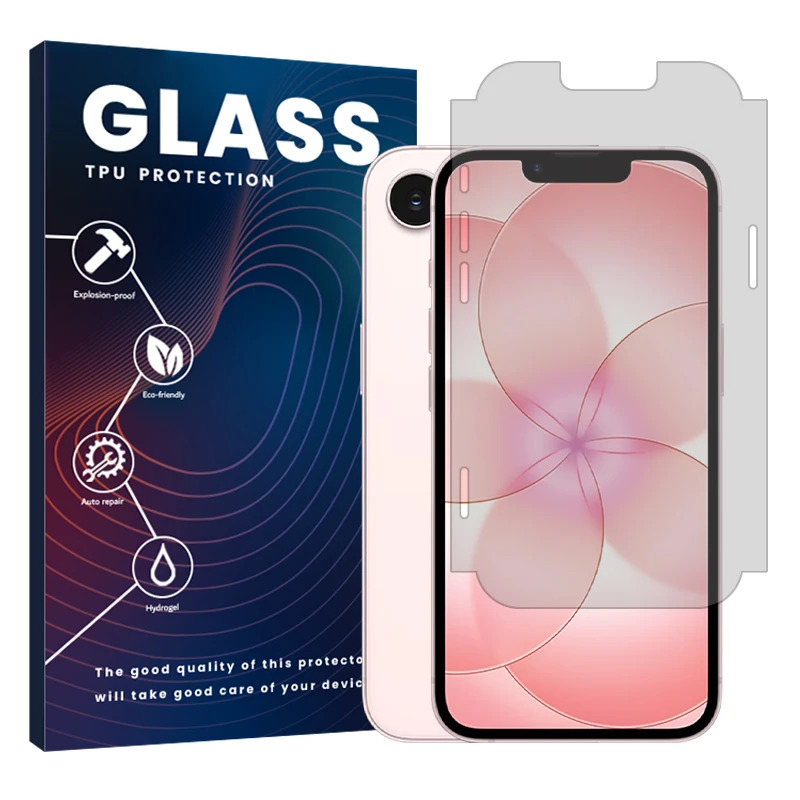 محافظ صفحه نمایش شفاف گلس مدل هیدروژلی مناسب برای گوشی موبایل اپل iPhone 17e