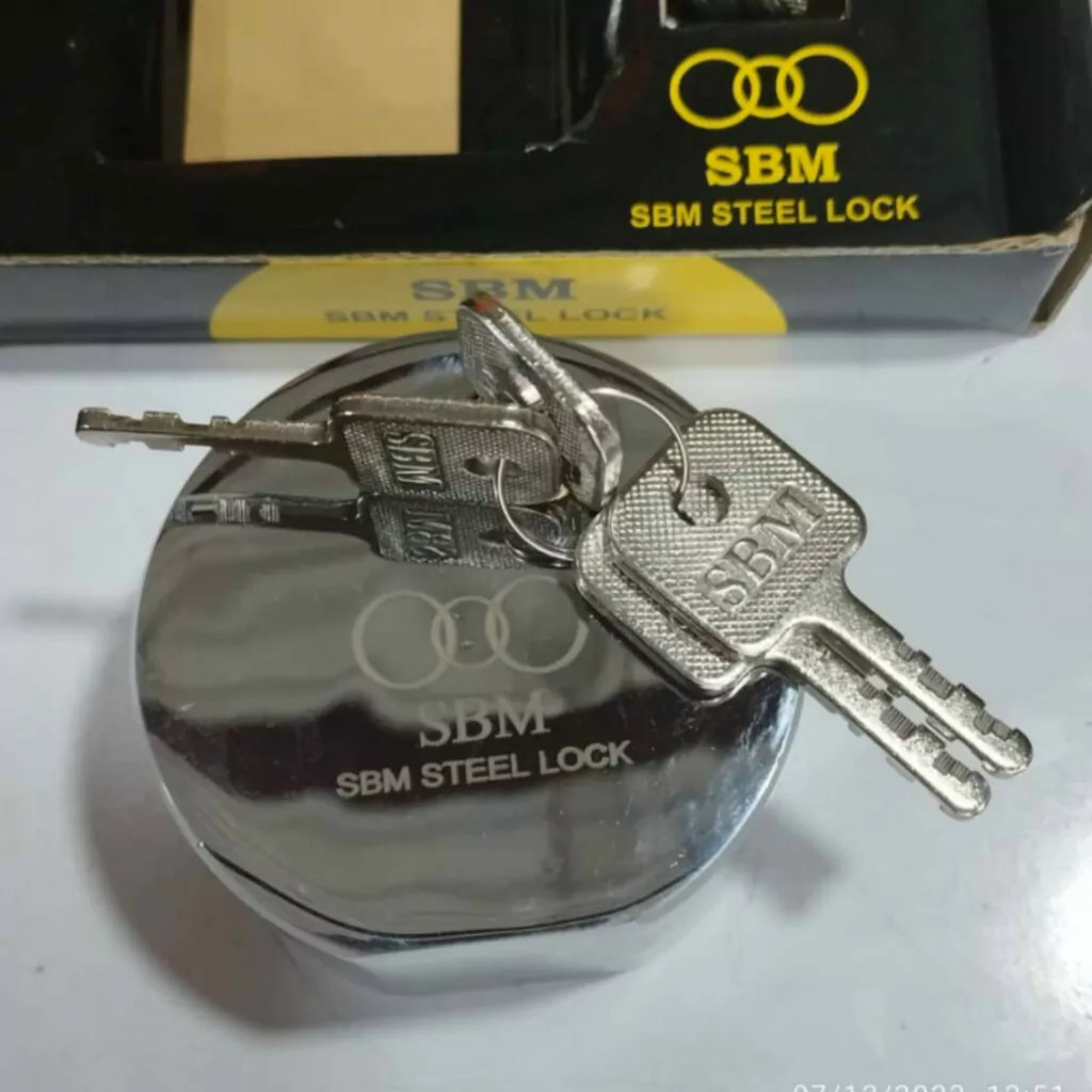 قفل کتابی اس بی ام مدل پشت بسته کد STEEL LOCK.80