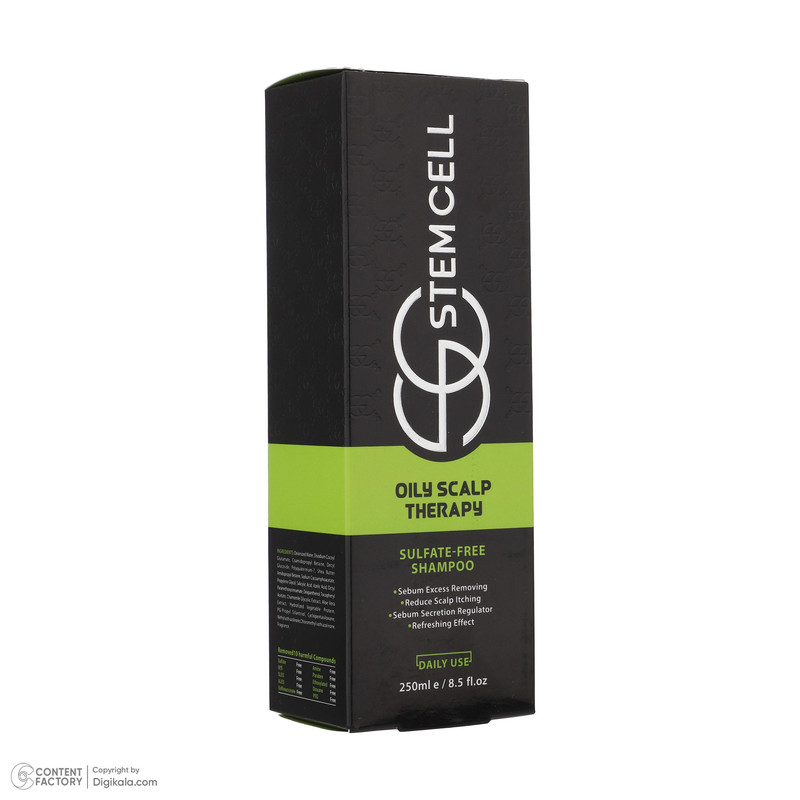 شامپو مو استم سل مدل Sulfate Free مناسب موهای چرب حجم 250 ميلی ليتر شامپو مو استم سل مدل Sulfate Free مناسب موهای چرب حجم 250 ميلی ليتر